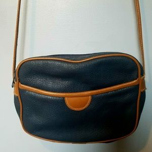 Vintage small leather cross- body purse